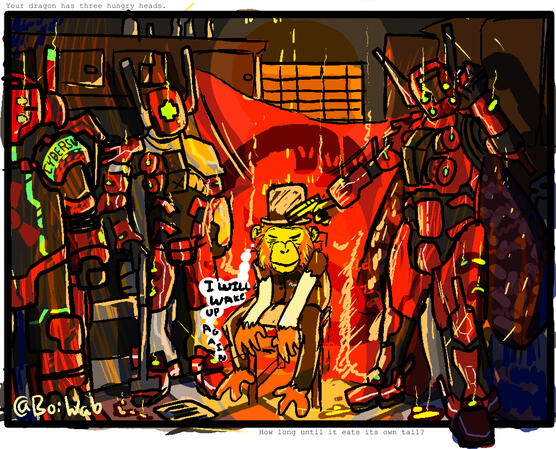 [85$] Pixel-ish, semi-painting, multiple characters, complex room BG [2025]